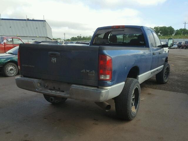 3D7KS28C65G844680 - 2005 DODGE RAM 2500 S BLUE photo 4