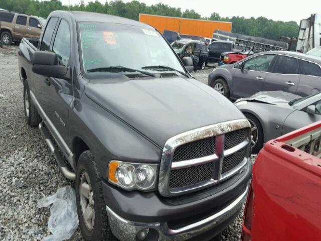 1D7HA18NX2S527322 - 2002 DODGE RAM 1500 GRAY photo 1