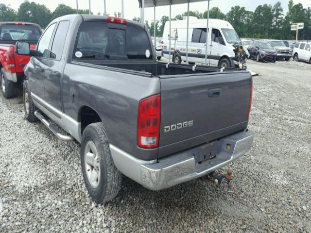 1D7HA18NX2S527322 - 2002 DODGE RAM 1500 GRAY photo 3