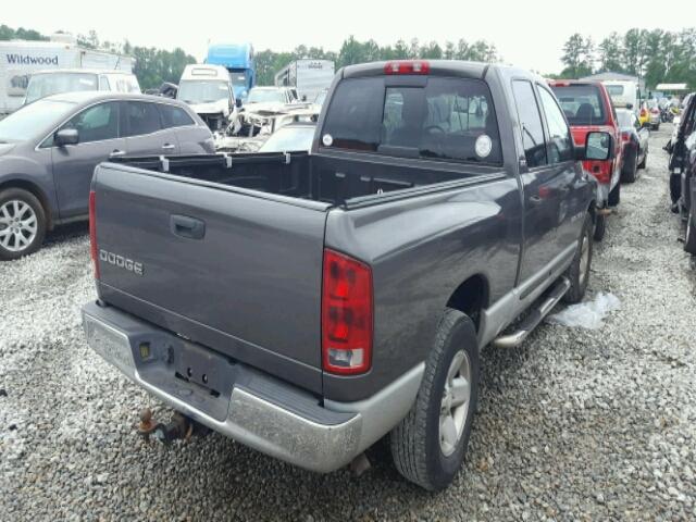 1D7HA18NX2S527322 - 2002 DODGE RAM 1500 GRAY photo 4