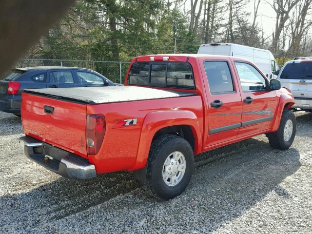 1GCDS43E188224546 - 2008 CHEVROLET COLORADO L ORANGE photo 4