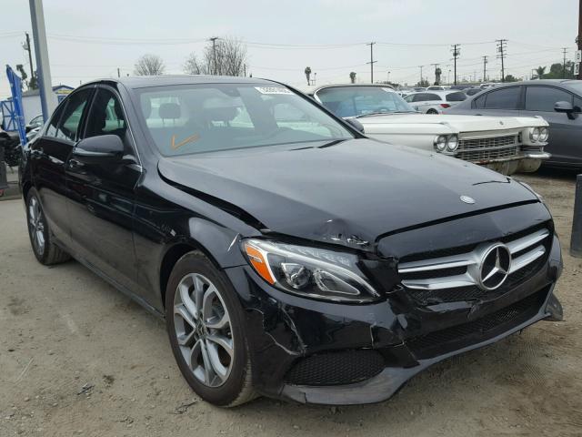 55SWF4JB1JU241289 - 2018 MERCEDES-BENZ C 300 BLACK photo 1