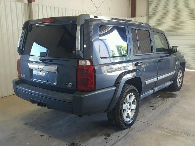 1J8HG58226C327212 - 2006 JEEP COMMANDER BLUE photo 4