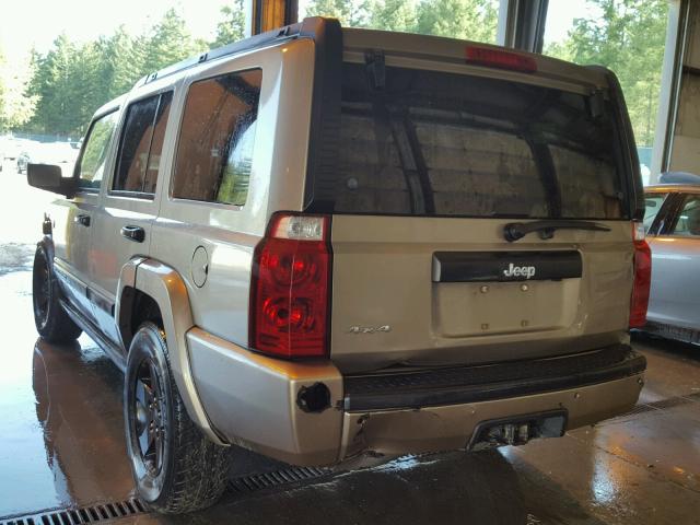 1J8HG48N16C179073 - 2006 JEEP COMMANDER TAN photo 3
