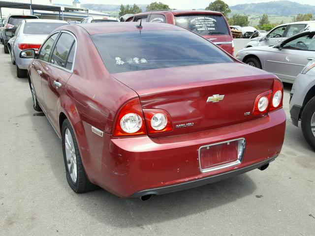 1G1ZK57798F185863 - 2008 CHEVROLET MALIBU LTZ RED photo 3