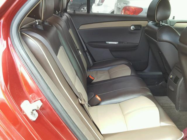 1G1ZK57798F185863 - 2008 CHEVROLET MALIBU LTZ RED photo 6