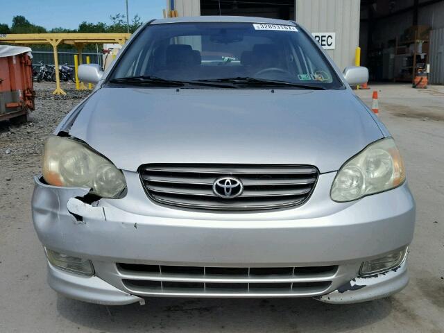 2T1BR32EX3C022459 - 2003 TOYOTA COROLLA CE SILVER photo 9