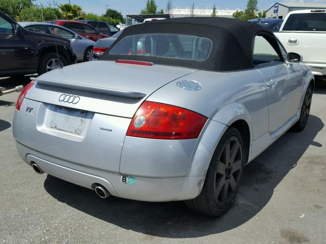 TRUUT28N831018500 - 2003 AUDI TT QUATTRO SILVER photo 4