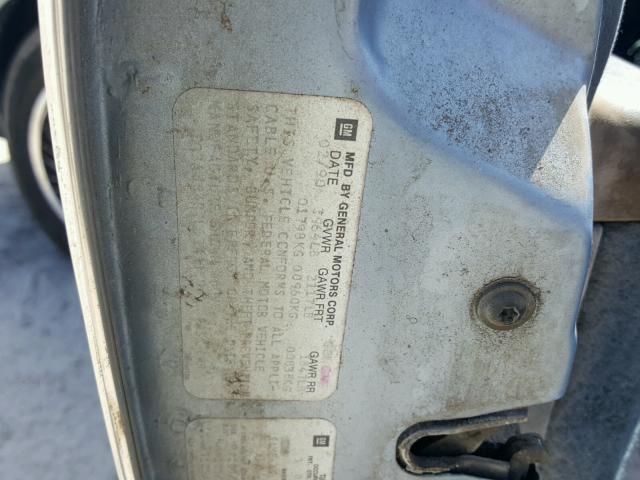 1G3AJ54R7L6342859 - 1990 OLDSMOBILE CUTLASS CI BLUE photo 10