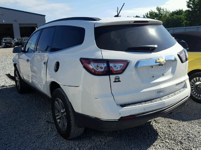 1GNKRHKD6FJ212568 - 2015 CHEVROLET TRAVERSE 2 WHITE photo 3