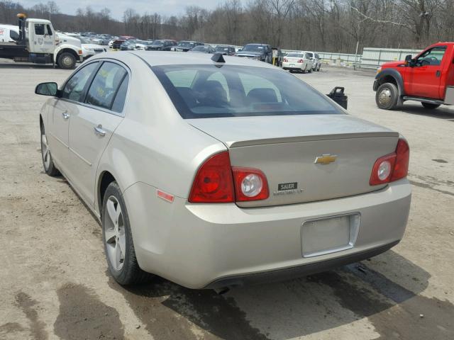 1G1ZC5E08CF229251 - 2012 CHEVROLET MALIBU 1LT GOLD photo 3