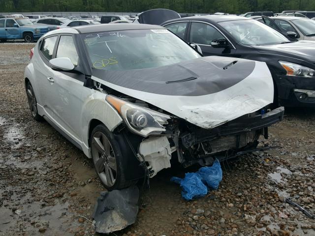 KMHTC6AE2DU137484 - 2013 HYUNDAI VELOSTER T WHITE photo 1