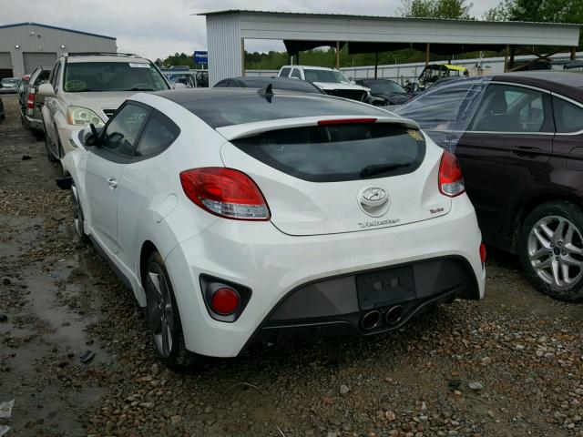 KMHTC6AE2DU137484 - 2013 HYUNDAI VELOSTER T WHITE photo 3