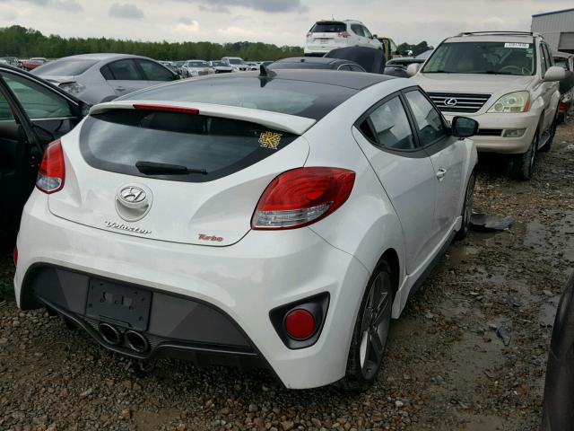 KMHTC6AE2DU137484 - 2013 HYUNDAI VELOSTER T WHITE photo 4