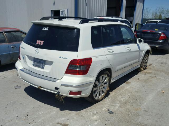 WDCGG8HB8CF804640 - 2012 MERCEDES-BENZ GLK 350 4M WHITE photo 4