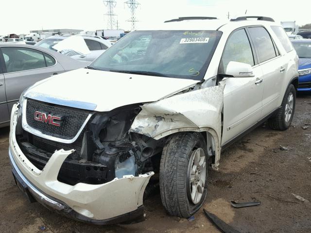 1GKEV23D59J206749 - 2009 GMC ACADIA SLT თეთრი ფოტო 2