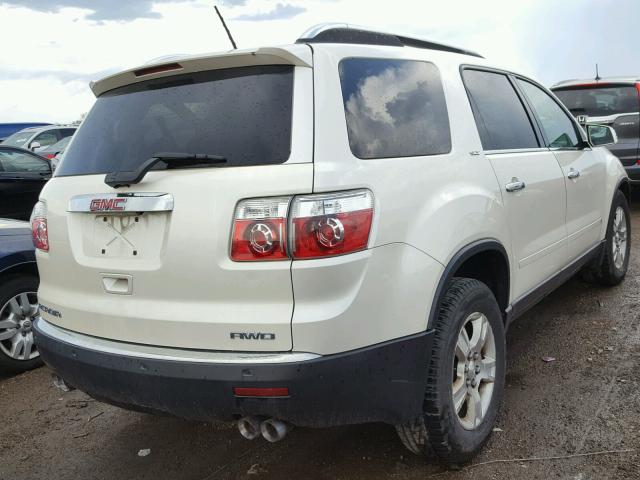 1GKEV23D59J206749 - 2009 GMC ACADIA SLT თეთრი ფოტო 4