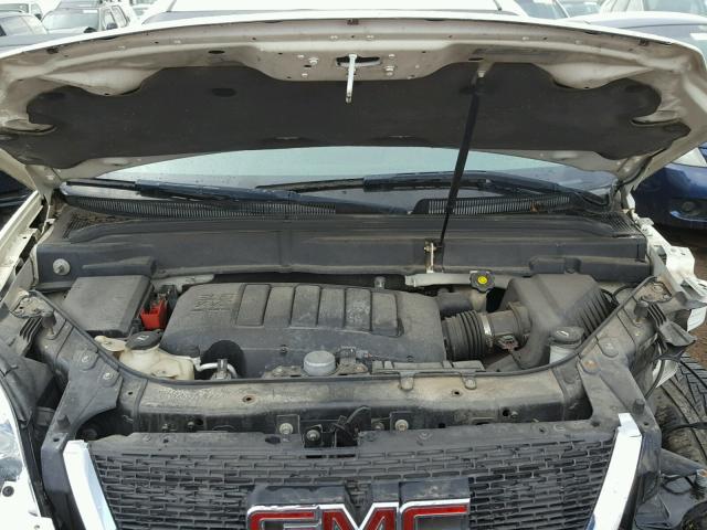1GKEV23D59J206749 - 2009 GMC ACADIA SLT თეთრი ფოტო 7