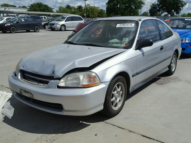 1HGEJ7225WL101876 - 1998 HONDA CIVIC HX GRAY photo 2