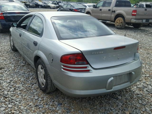 1B3EL36X14N305746 - 2004 DODGE STRATUS SE SILVER photo 3