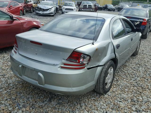 1B3EL36X14N305746 - 2004 DODGE STRATUS SE SILVER photo 4