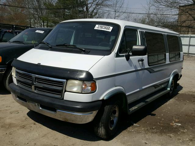 2B6HB21Y0TK152879 - 1996 DODGE RAM VAN B2 WHITE photo 2