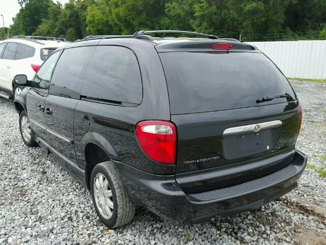 2A4GP54L47R168021 - 2007 CHRYSLER TOWN & COU BLACK photo 3