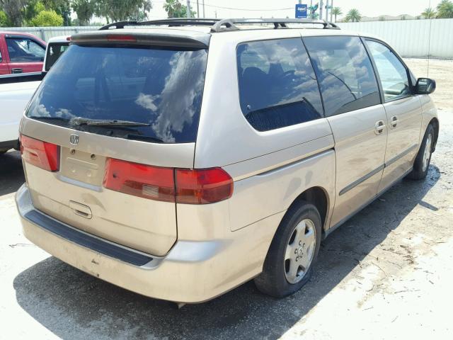 2HKRL1857YH549102 - 2000 HONDA ODYSSEY LX GOLD photo 4