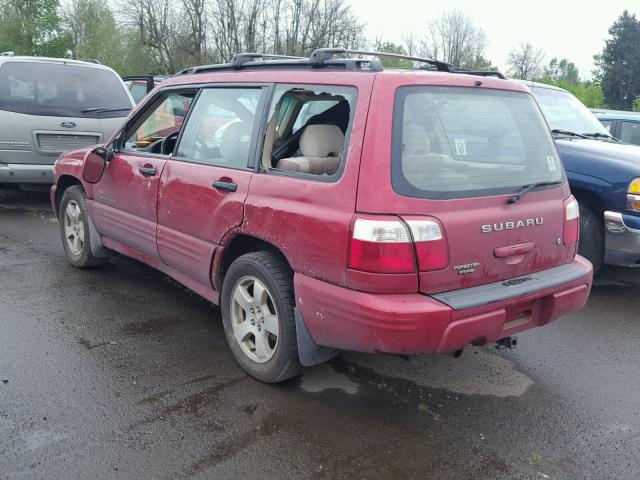 JF1SF65652H749622 - 2002 SUBARU FORESTER S 红色 照片 3