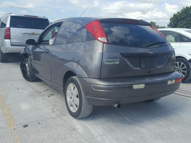 1FAFP31N86W238868 - 2006 FORD FOCUS ZX3 GRAY photo 3