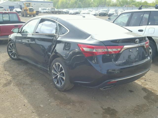 4T1BK1EBXJU266151 - 2018 TOYOTA AVALON XLE BLACK photo 3