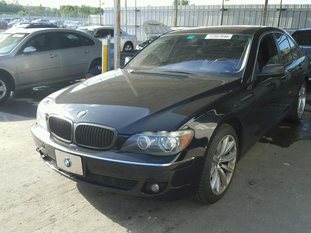 WBAHL83567DT08936 - 2007 BMW 750 BLACK photo 2