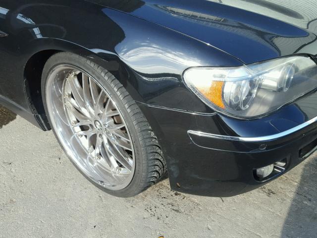 WBAHL83567DT08936 - 2007 BMW 750 BLACK photo 9