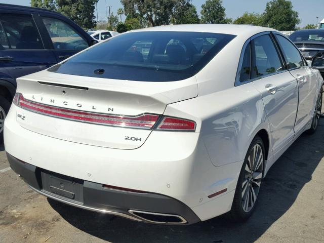 3LN6L5MU0HR646609 - 2017 LINCOLN MKZ HYBRID WHITE photo 4