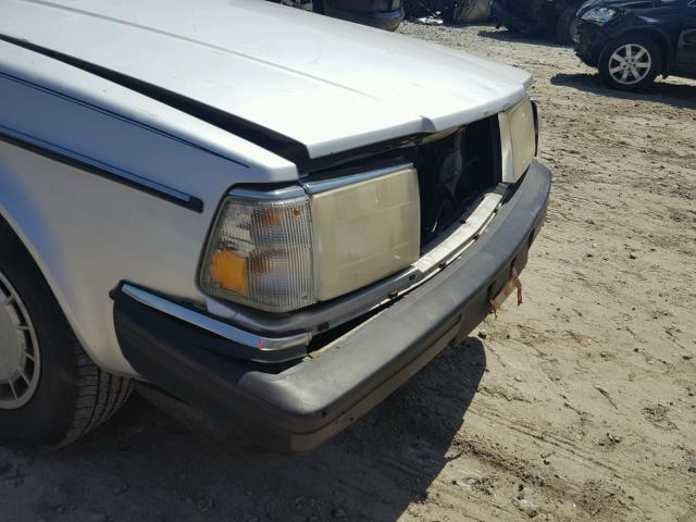 YV1AW8801P1955751 - 1993 VOLVO 240 SILVER photo 9