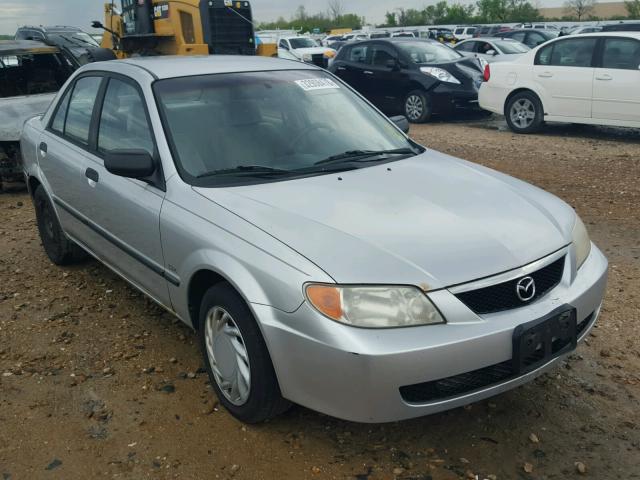 JM1BJ225720541673 - 2002 MAZDA PROTEGE DX SILVER photo 1