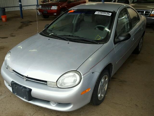 1P3ES46C61D201064 - 2001 PLYMOUTH NEON/LX SILVER photo 2