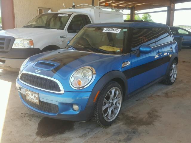 WMWMM33589TP93247 - 2009 MINI COOPER S C BLUE photo 2