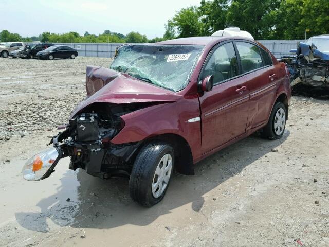 KMHCN45CX7U146641 - 2007 HYUNDAI ACCENT MAROON photo 2