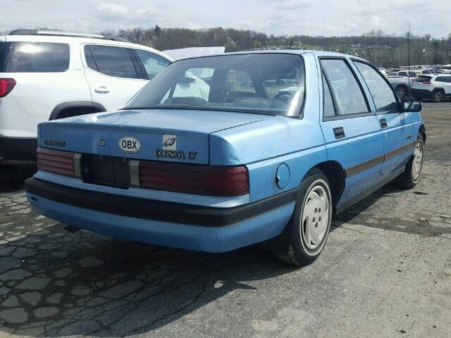 1G1LT53TXNY193802 - 1992 CHEVROLET CORSICA LT BLUE photo 4