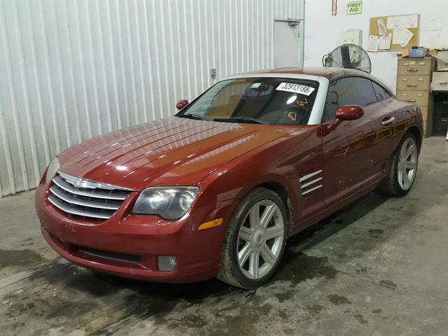 1C3AN69L65X030242 - 2005 CHRYSLER CROSSFIRE RED photo 2