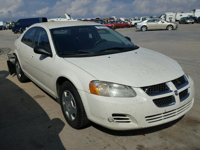 1B3EL46R65N569327 - 2005 DODGE STRATUS SX WHITE photo 1