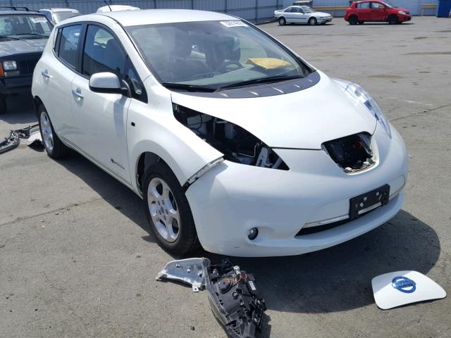 JN1AZ0CP5CT020642 - 2012 NISSAN LEAF SV WHITE photo 1