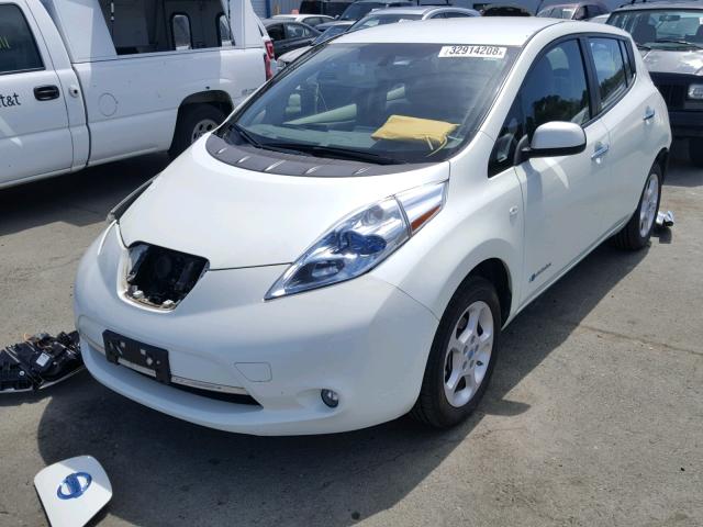 JN1AZ0CP5CT020642 - 2012 NISSAN LEAF SV WHITE photo 2