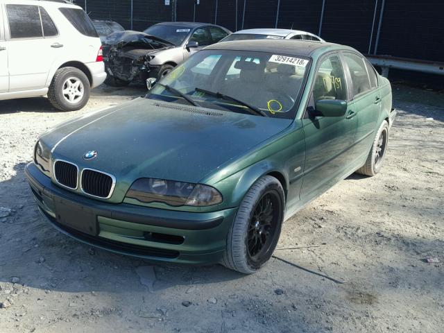 WBAAM333XXKC59674 - 1999 BMW 323I GREEN photo 2