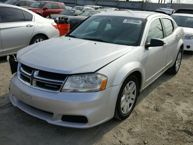 1B3BD4FB6BN590533 - 2011 DODGE AVENGER EX SILVER photo 2