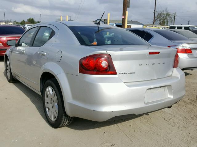 1B3BD4FB6BN590533 - 2011 DODGE AVENGER EX SILVER photo 3