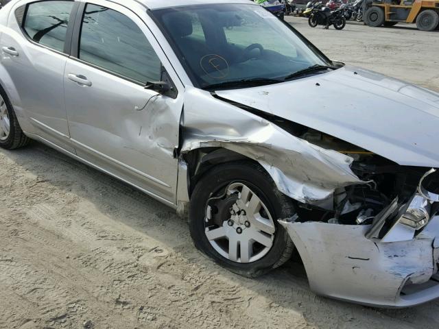 1B3BD4FB6BN590533 - 2011 DODGE AVENGER EX SILVER photo 9