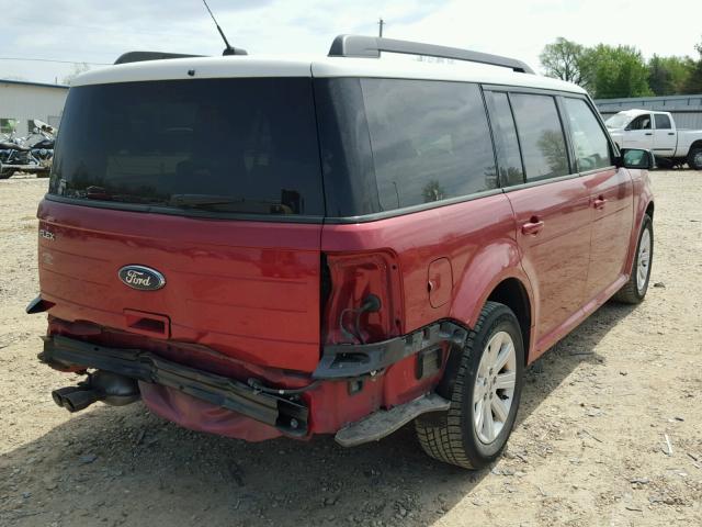 2FMDK51C39BA37536 - 2009 FORD FLEX SE RED photo 4