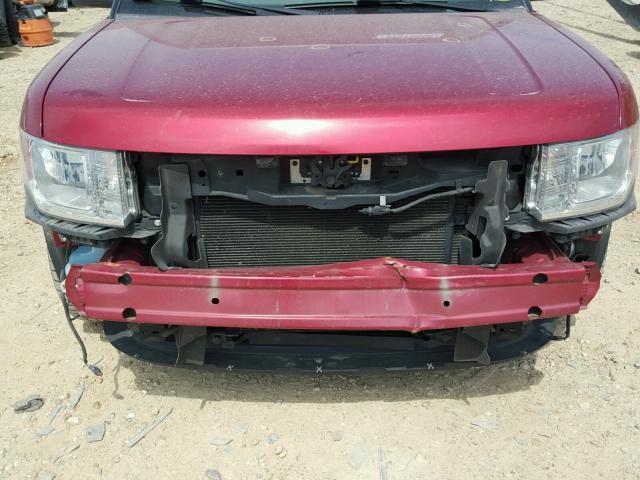 2FMDK51C39BA37536 - 2009 FORD FLEX SE RED photo 9